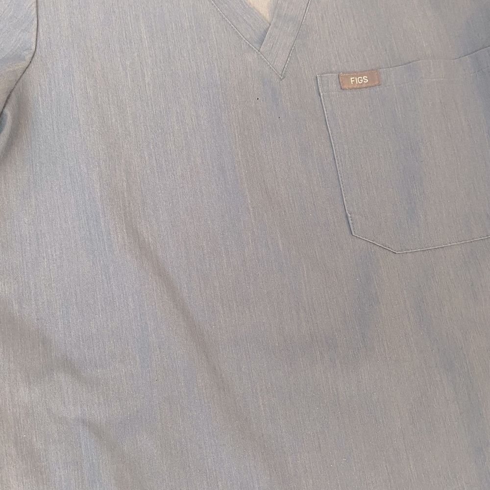 FIGS scrubs in Heather Denim - Picture 3 of 3